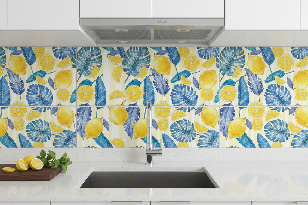 Pack de azulejos de estilo mediterráneo - limones