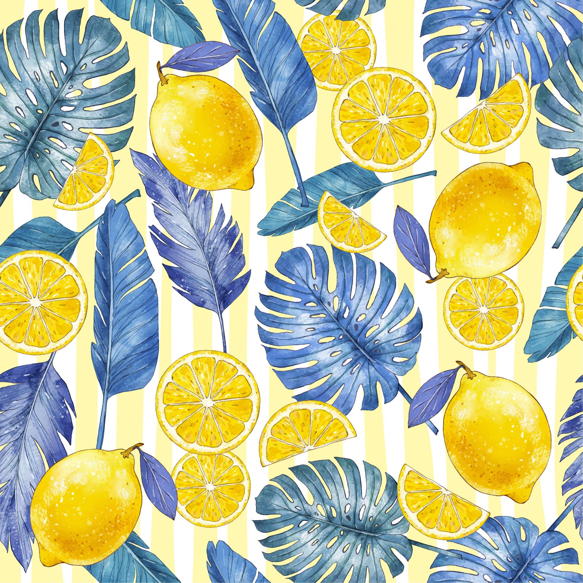Pack de azulejos de estilo mediterráneo - limones
