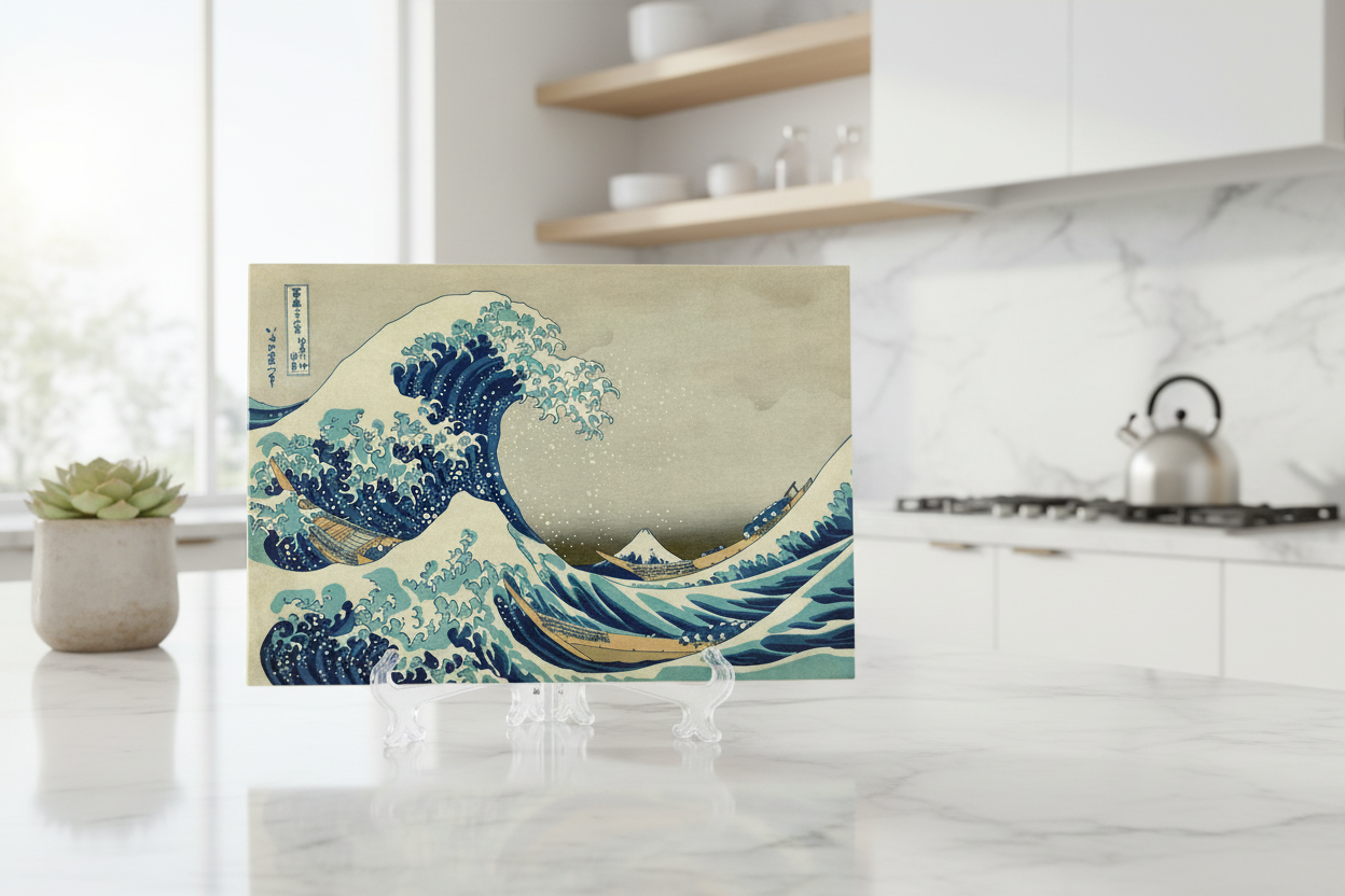 Azulejo con soporte en cocina