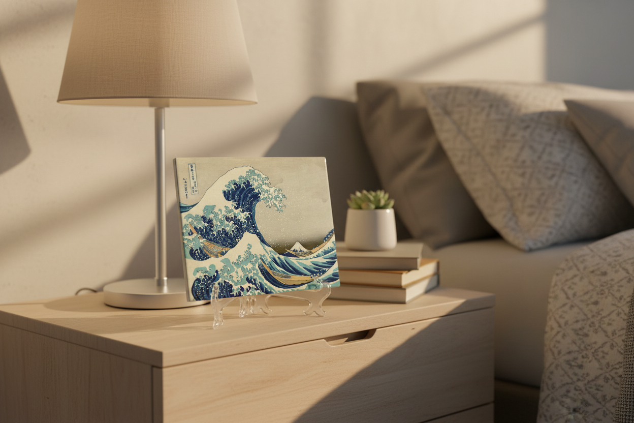 Azulejo con soporte en habitación