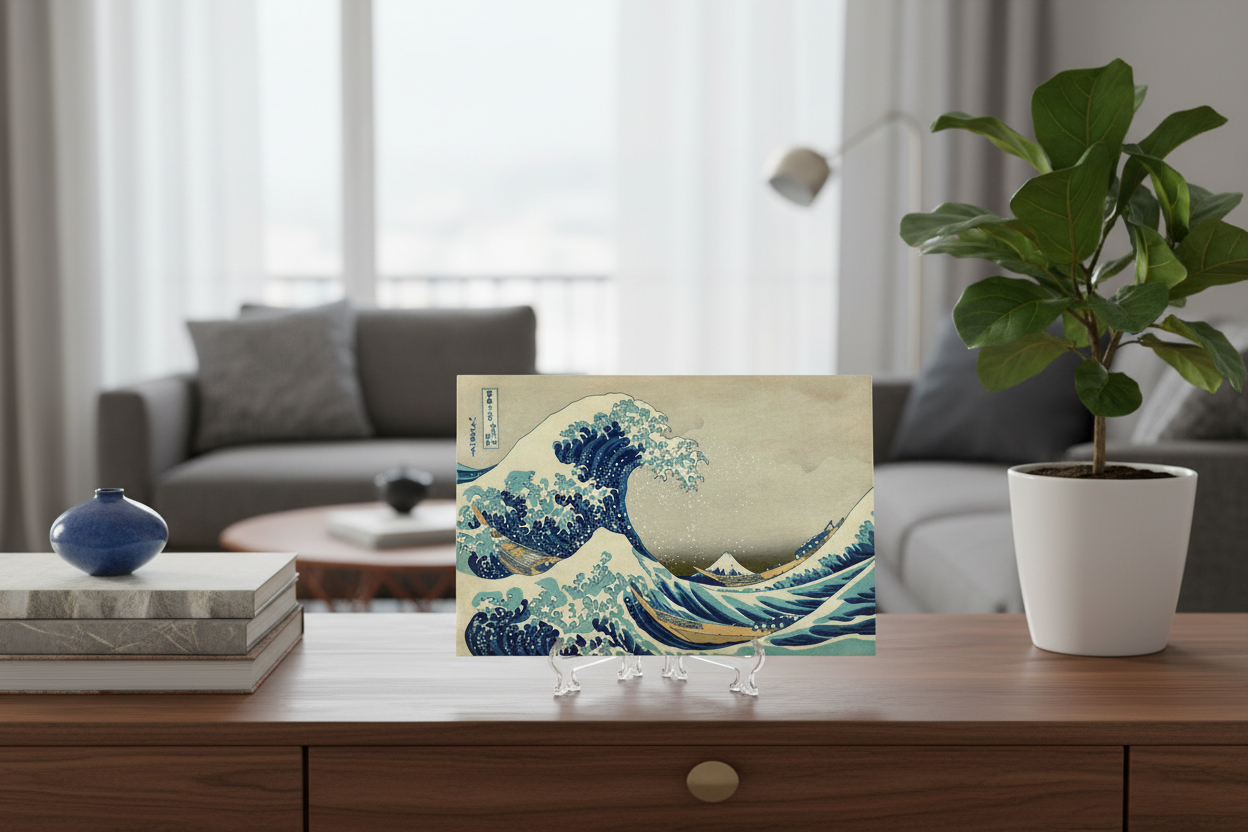 Azulejo con soporte en salón