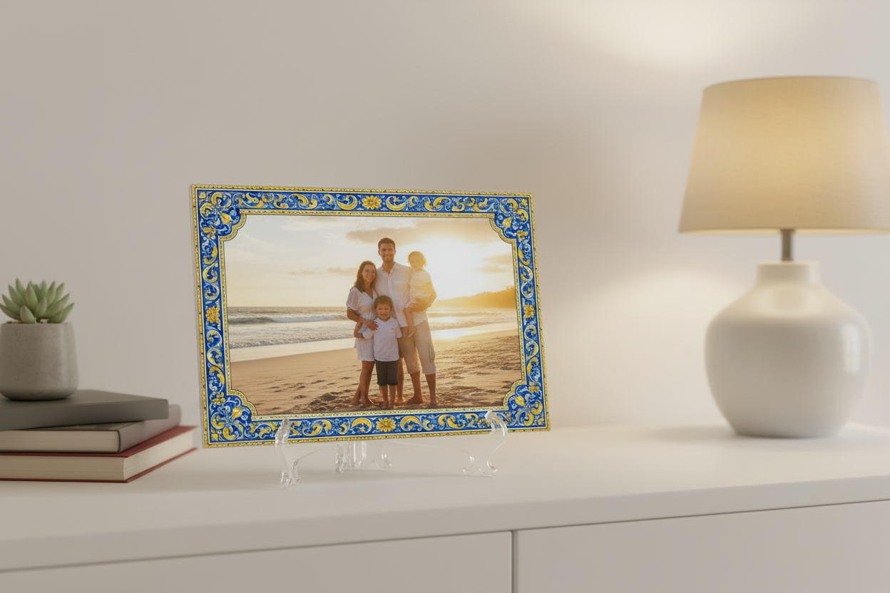 Azulejo personalizado en escritorio