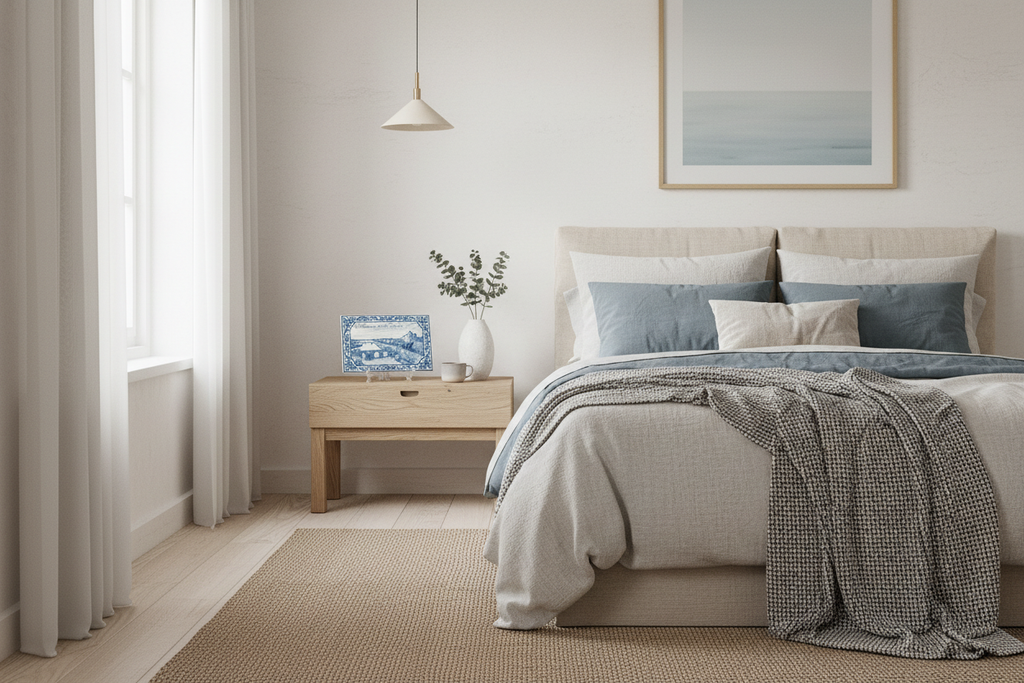 Azulejo Talavera en dormitorio