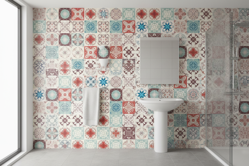 Baño pared completa 20x20cm