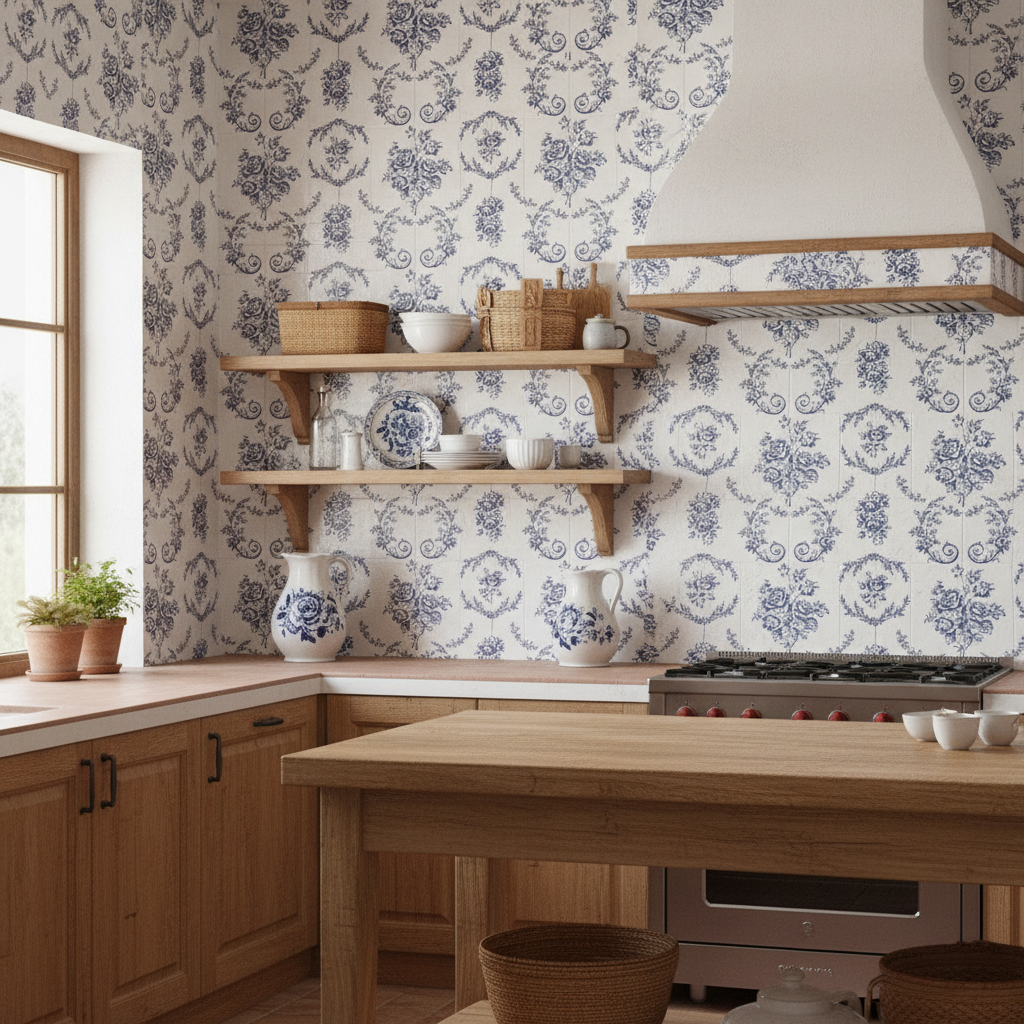 Cocina con azulejos 20x20cm