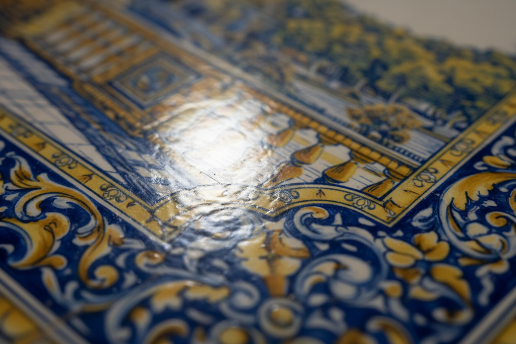 Detalle acabado brillante