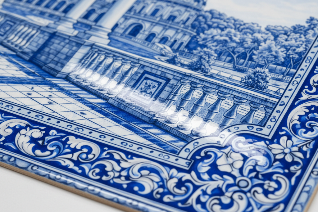 Detalle acabado brillante