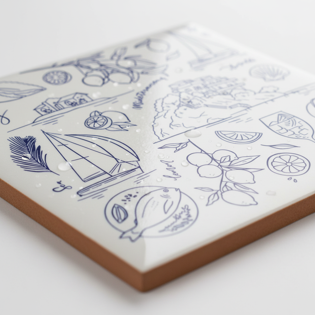 Detalle acabado brillo con reflejos