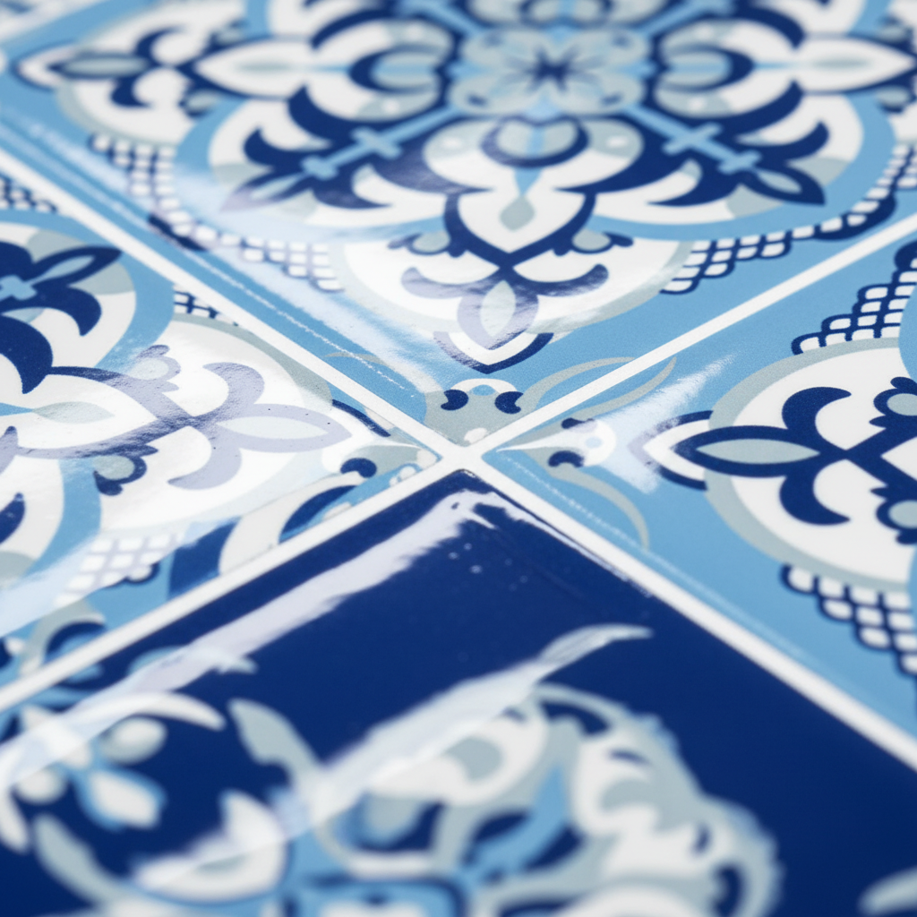 Detalle acabado brillo