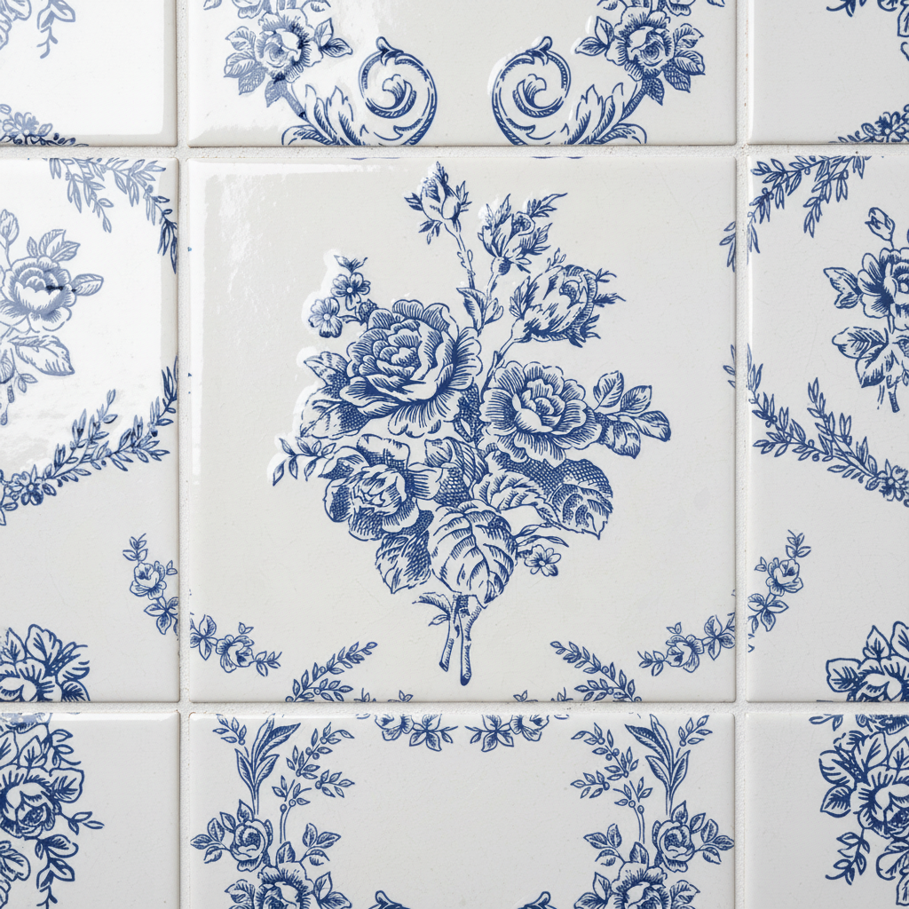 Detalle azulejos 20x20cm brillo