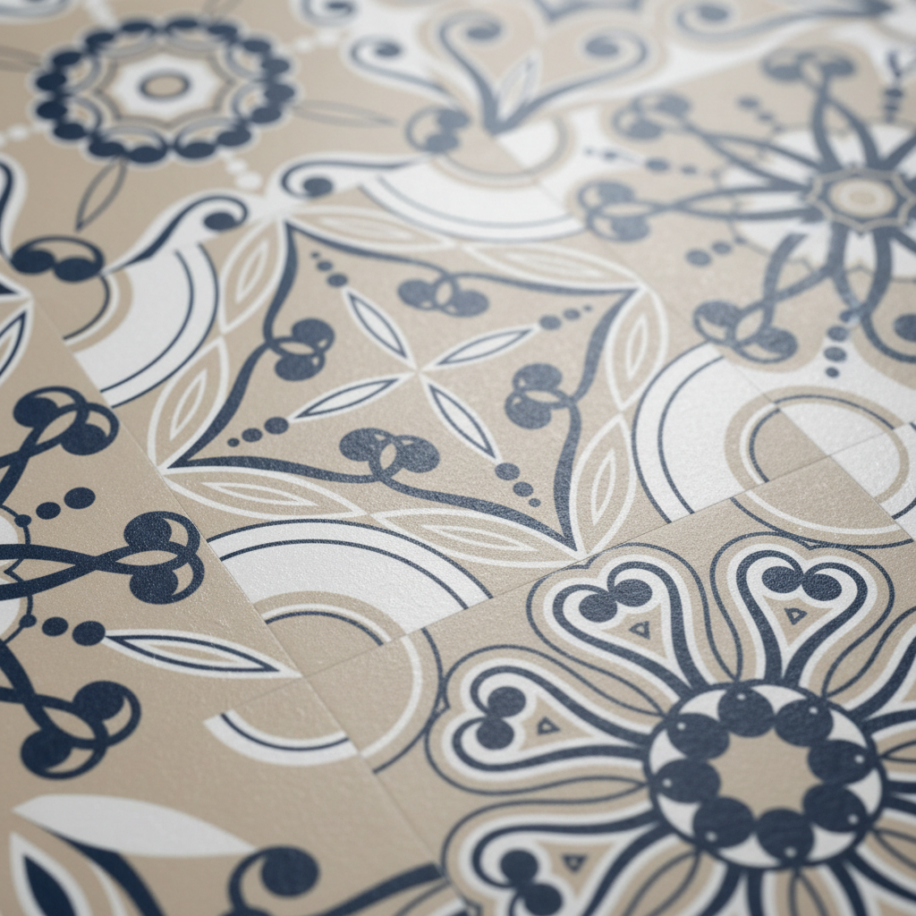 Detalle azulejos acabado brillo con relieve