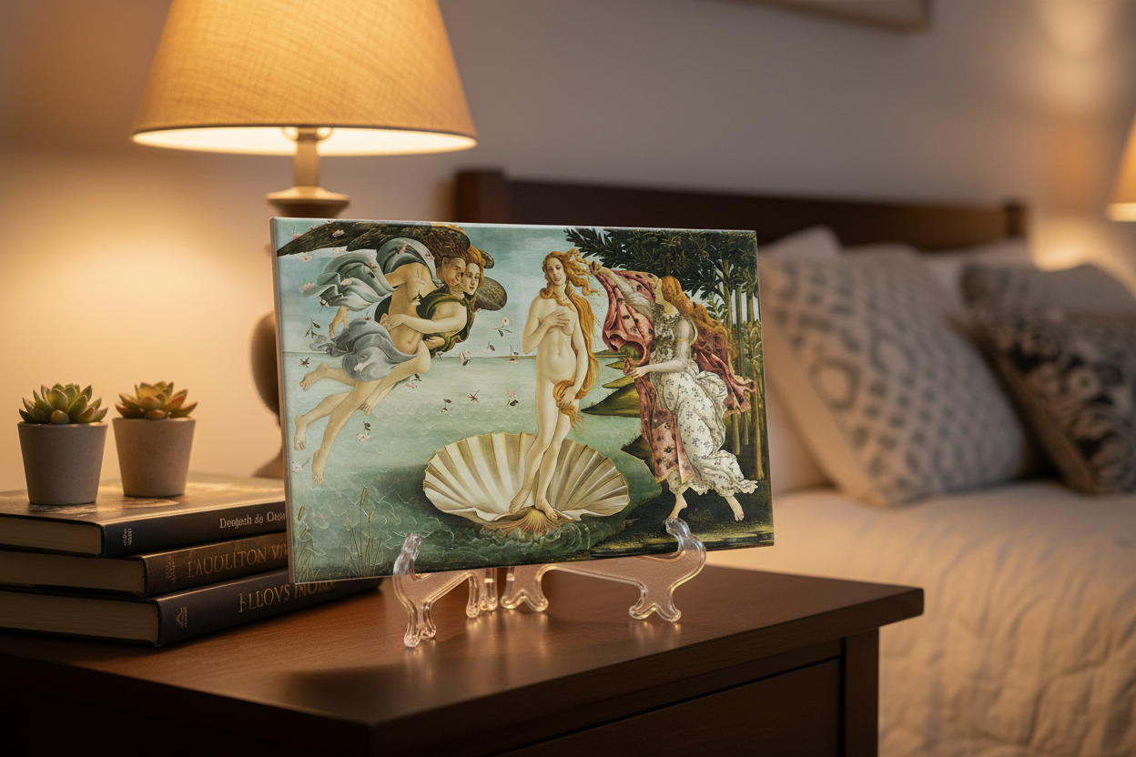 El Nacimiento de Venus en habitación con soporte