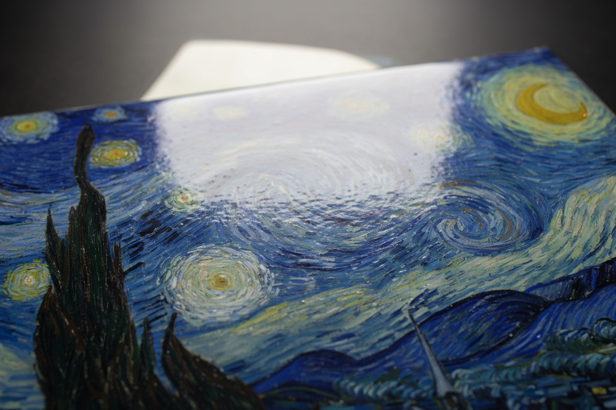 Detalle acabado brillante con barniz protector