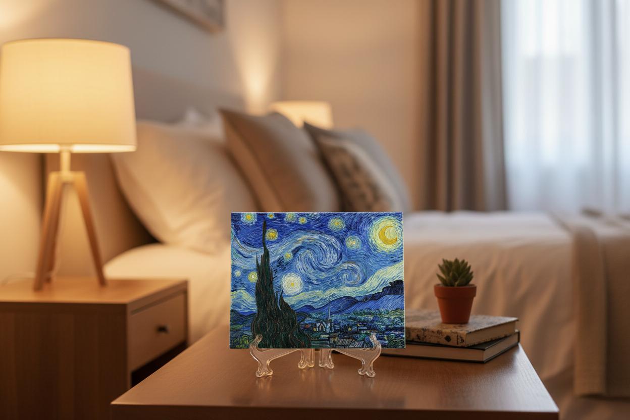 Azulejo La Noche Estrellada en dormitorio