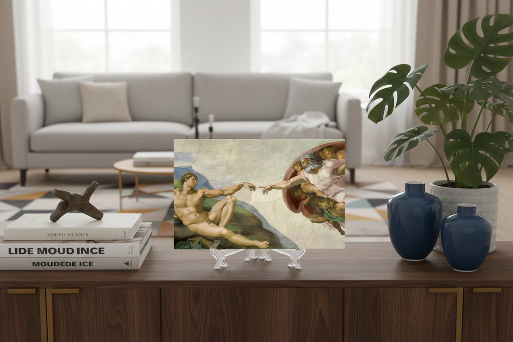 La Creación de Adán en salón