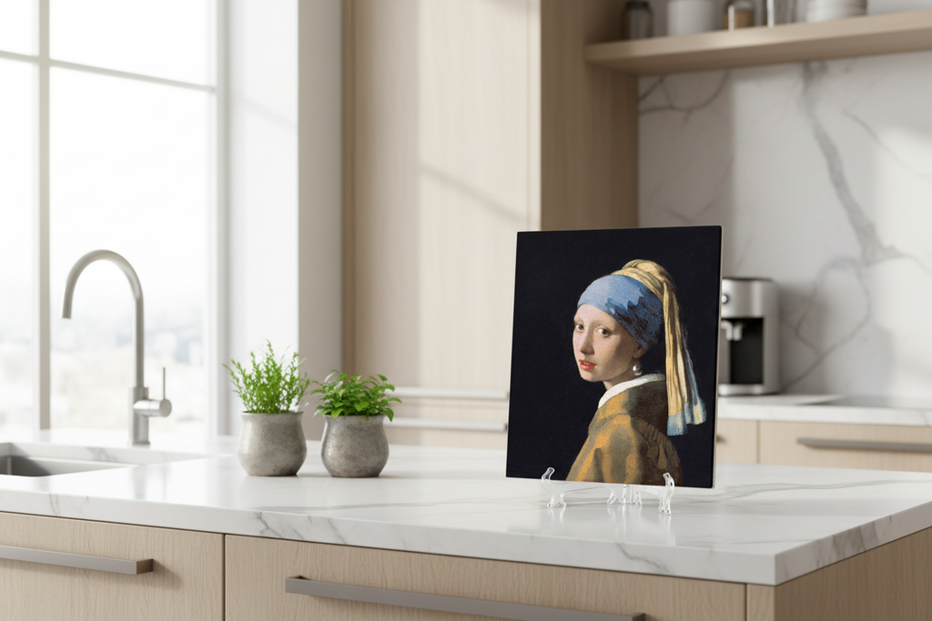 La Joven de la Perla en cocina