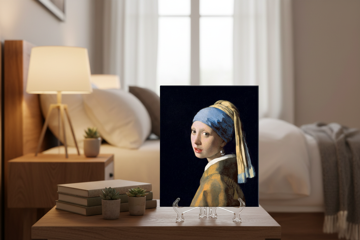 La Joven de la Perla en habitación